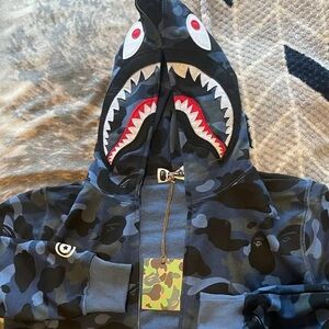 BLUE BAPE JACKET